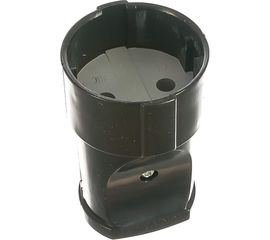 Штепсельное гнездо б/з, черное 10А 250В UNIVersal А0115 