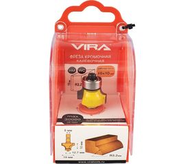 Фреза кромочная калевочная (19х10 мм; R3.2 мм; подшипник 12.7 мм) VIRA 553354 
