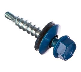 Кровельный саморез Tech-Krep КР сверло 4,8х28 RAL-5010 синий 60 шт, коробка с окном 124644 