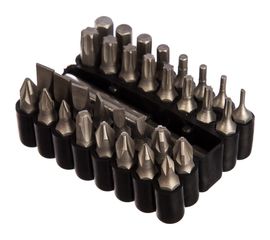Биты Cr-V, с магнитным адаптером, в ударопрочном держателе, 33 предмета STAYER 26085-H33 
