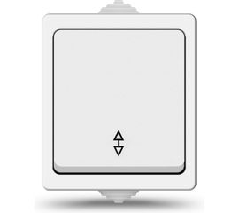 Выключатель UNIVersal Аллегро 1 клавиша, проходной, IP54, белый 5563484 