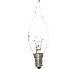 Лампа накаливания свеча на ветру прозрачная TDM 40 Вт-230 В-Е14 SQ0332-0015 