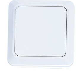 Одноклавишный выключатель, белый UNIVersal Олимп О0021 