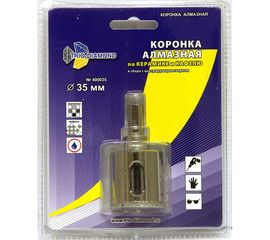 Коронка алмазная по керамике и кафелю с центрирующим сверлом (35 мм) TRIO-DIAMOND 400035 
