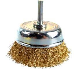 Щетка чашечная 75 мм, латунированная стальная проволока 0,3 мм ЗУБР 3525-075_z02 