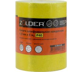 Бумага шлифовальная наждачная (5 м; 115 мм; Р40) ZOLDER Z-105-5-40 