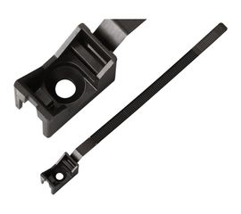 Ремешок-опора для труб и кабеля ЕВРОПАРТНЕР PRNT 16-32 черный, с шурупом и дюбелем, 30 шт. 3002 D 