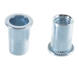 Резьбовые заклепки с насечками ЗУБР Профессионал М10, 6 шт, стальные, стандартный бортик 31318-10 