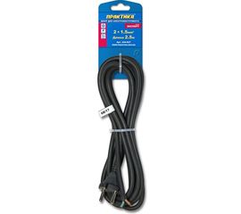 Сетевой шнур ПРАКТИКА ПГА-ВП 2х1,5 2,5 метра 244-827 
