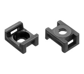 Усиленная площадка под хомут-стяжку Зубр 100 шт, нейлоновая 30921 