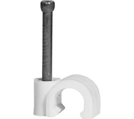 Круглая скоба для кабеля Невский Крепеж А8 мм 50 шт. 800445 