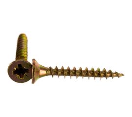 Универсальные шурупы Профикреп жёлтый цинк 3,5х25 200 шт 111192 