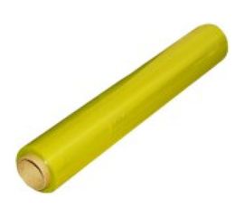 Стрейч пленка первый сорт ПАКПОЛИМЕР желтая 500мм 950гр 23мкм 