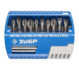Набор бит ЭКСПЕРТ 11 предметов Зубр 26050-H11 