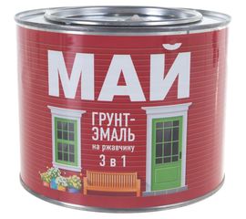 Грунт-эмаль по ржавчине МАЙ ""3 в 1"" , белая 1,9кг 205477 