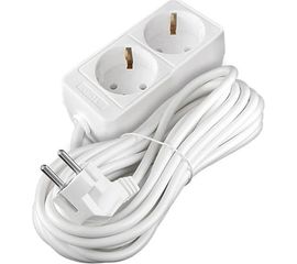 Бытовой удлинитель СОЮЗ ТМ 2200 Вт, с заземлением, 2 гнезда, ПВС 1,5м 481S-9201 