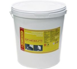 Противопожарный терморасширяющийся герметик ОГНЕЗА ГТ ведро 20 кг, цвет серый 105040 