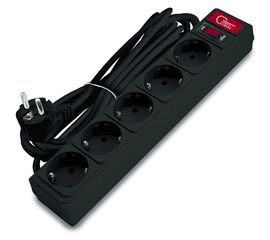 Сетевой фильтр СОЮЗ ПВС 3*0,75 3м черный премиум упаковка 1336. 