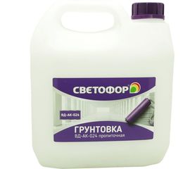 Пропиточная грунтовка Светофор ВД-АК-024 канистра евро 3кг ЗОР00009189 