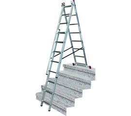 Универсальная лестница 3х8 с дополнительной функцией Krause Corda 013385 