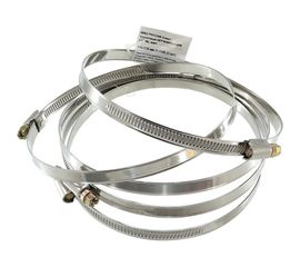 Червячный хомут РОССНА 110х130 мм 5 1/8" нержавеющая сталь, винт, 5 шт. Р860725 DIY 