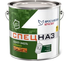 Грунт-эмаль ЯРОСЛАВСКИЕ КРАСКИ СПЕЦНАЗ по ржавчине, профессиональный, черный RAL 9005 3кг 100505.3 