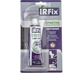 Силиконовый санитарный герметик IRFIX бесцветный 60 мл 20065 