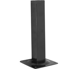 Ножка Tech-Krep 25х25х200 квадратная, нерегулируемая, черная- накладка 151276 