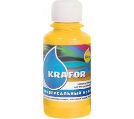 Универсальный колер Krafor № 2 желтый 0.1 л 32150 