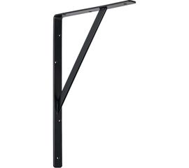 Кронштейн VORMANN Steg усиленный, 500х330х30х4 мм, оцинкованный, цвет: чёрный, 200 кг 00159 500 S 