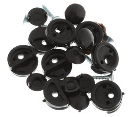 Пластиковый зеркалодержатель Tech-Krep для мебели тем. коричн. с шур. 8 шт 127527 