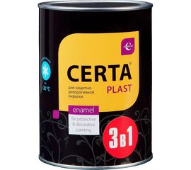 Грунт-эмаль 3в1 по ржавчине CERTA PLAST серый 0,8кг PL3V10021 