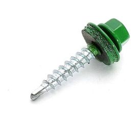 Кровельные саморезы ВИРТУОЗ 4,8х50 мм, RAL 6002, зеленая листва, 10 шт. 27696 