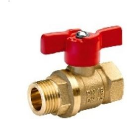 Шаровой кран БАЗ 11Б27п1 Ду20, А31/1, вр/нр, бабочка, латунь БАЗ.А31.1.20 