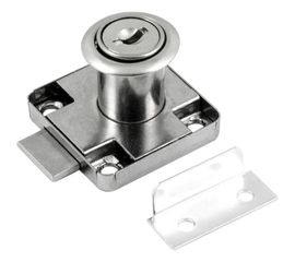 Мебельный замок НОРА-М 6136 хром 8524 