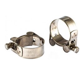 Металлические хомуты СИБРТЕХ, силовые, 40-43мм, ширина 20мм, шарнирный, W4, 2шт 475253 