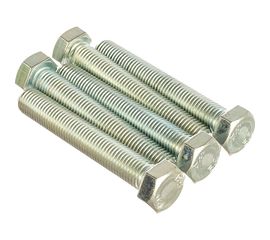 Болт Стройметиз полная резьба DIN933 М16х100, класс прочности 5. 8, цинк 5 шт. 3015188 