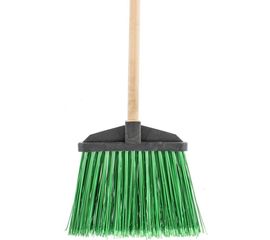 Веерная метла СИБРТЕХ 345х200х1420 мм, деревянный черенок 63230 