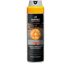 Флуоресцентная краска для геодезии и строительства Soppec IdealSpray 360 жёлтый 141817 