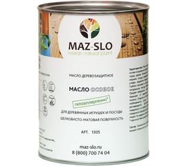 Масло для игрушек и посуды из дерева MAZ-SLO ""Особое"" бесцветное, 1 л 8065087 