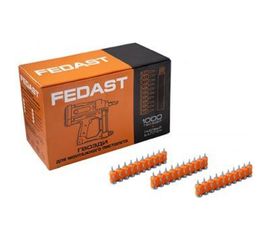 Гвозди для монтажного пистолета с кованым наконечником Fedast Bullet point, 3.0х32 мм, 1000 шт. fd3032mgbp 