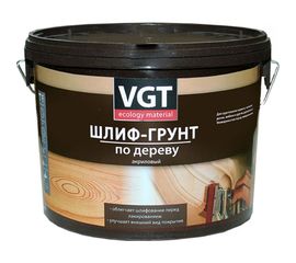 Шлиф-грунт VGT ВД АК 0301 по дереву 0,9л 11602843 