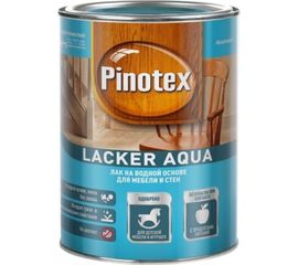 Лак PINOTEX LACKER AQUA 7 на водной основе для мебели и стен, д/вн.работ, глянцевый 2,7л 5254103 