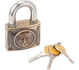 Навесной замок Авангард ВС2М-60 МЕДВЕДЬ Бронза d11,5 мм 2 761 