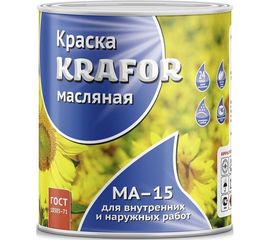 Масляная краска Krafor МА-15 серая 0.9 кг 14 26359 