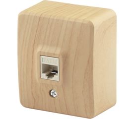 Информационная розетка ЭРА 11320311 Эксперт, RJ45, ОУ, IP20, сосна Б0020732 