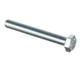 Болт DIN 933 с шестигранной головкой, оцинкованный М10х80, 12шт - коробка Tech-Krep 126522 