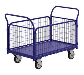 Тележка RUSKLAD платформенная с сетчатыми бортами ТС 5 (700x1200) d160мм 