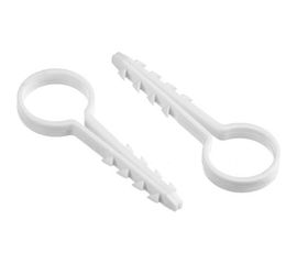 Дюбель-хомут DM PLAST 16 для круглого кабеля, белый, 100 шт dx16dm 