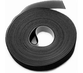 Лента (липучка) в рулоне Hyperline WASNR-5x25-BK ширина 25 мм, длина 5 м, черная 401686 